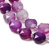 Natural Banded Agate Beads Strands G-C116-A180-01A-4