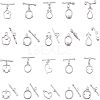 20Sets 10 Style Brass Toggle Clasps KK-FH0002-25-1