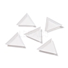 Polypropylene(PP) Triangle Nail Art Rhinestone Sorting Trays DIY Decals LS-MRMJ-G003-02-3