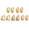 Snake Brass Micro Pave Cubic Zirconia Earrings Hoop Earrings for Women EJEW-E309-08G-1