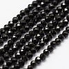 Natural Black Spinel Beads Strands LS-G-K185-09-1