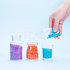 6/0 Baking Paint Glass Seed Beads SEED-OL0002-09-4mm-06-5