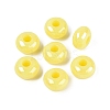 Opaque Acrylic European Beads OACR-E033-19G-1