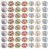 100Pcs Vintage Straight Hole Small Fragrant Fabric Beads FIND-TA0006-79-2