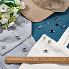 12Pcs Star Alloy Pave Rhinestone Clip Lapel Pin Backs for Clothes JEWB-FG0001-83-4