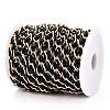 Aluminium Two Tone Rhombus Link Chains CHA-N004-05EBG-2