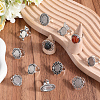 16Pcs 8 Style Adjustable Alloy Finger Rings Components FIND-SC0008-65-4