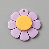 Opaque Resin Pendants RESI-WH0029-46B-03-1