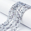 Electroplate Glass Beads Strands EGLA-A034-J3mm-F05-1