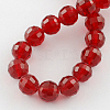 Transparent Glass Bead Strands GLAA-R095-8mm-22-2