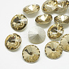 Pointed Back Glass Rhinestone Cabochons X-RGLA-T086-14mm-04-1
