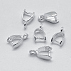 Anti-Tarnish Rhodium Plated 925 Sterling Silver Pendant Bails STER-E050-01P-1