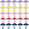 25Pcs 5 Colors Opaque Acrylic Beads MACR-PA0001-60-1