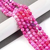 Natural Striped Agate/Banded Agate Beads Strands X-G-H037-A02-02-2