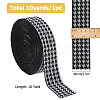 10 Yards Flat Nylon Jacquard Elastic Cord OCOR-HS0001-01B-2