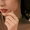 3pcs 3 styles Brass Adjustable Ring Findings FIND-FI0001-06G-7