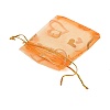Heart Printed Organza Bags OP-R022-7x9-12-2