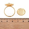Brass Adjustable Ring Findings KK-K382-15C-G-3