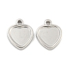 Non-Tarnish 304 Stainless Steel Pendant Cabochon Settings STAS-P365-11P-1