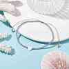 Heart Natural Shell & Glass Seed Braided Bead Bracelets BJEW-JB09922-02-2