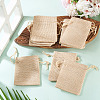 20Pcs Rectangle Polyester Imitation Burlap Packing Pouches Drawstring Bags ABAG-TA0001-96A-5
