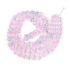 Baking Paint Electroplate Transparent Glass Beads Strands EGLA-N020-04E-2