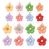 32Pcs 8 Colors 2 Sizes Resin Pendants RESI-TA0001-38-2