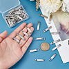   60Pcs 10 Styles 201 Stainless Steel Connector Charms STAS-PH0004-82-3