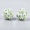 Handmade Polymer Clay Rhinestone and Resin Beads CLAY-T022-01B-2