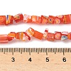 Handmade Millefiori Lampwork Beads Strands LAMP-P070-02A-02-4