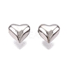 Rhodium Plated 925 Sterling Silver Beads STER-T007-95P-1