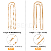 SUPERFINDINGS 4Pcs 2 Style Aluminum Chains Bag Straps AJEW-FH0002-65-2