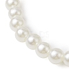 3Pcs 3 Style CCB Imitation Pearl White Jade Beads Bracelets Sets BJEW-JB11055-6