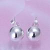 Simple Fashion Brass Ball Stud Earrings EJEW-BB11903-2