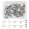 40Pcs 4 Size 304 Stainless Steel Stud Earring Findings STAS-YW0001-56-2