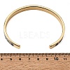 304 Stainless Steel Black Enamel Roman Numerals Open Cuff Bangles for Women SA-CBAC920-14G-5