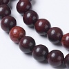 Natural Burmese Rosewood Beads Strands WOOD-J001-03-8mm-3