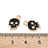 Halloween Theme Light Gold Plated Alloy Enamel Pendants ENAM-M219-14KCG-02B-3