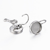 Tarnish Resistant 304 Stainless Steel Leverback Earring Findings X-STAS-H423-04P-1