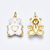 Brass Enamel Pendants KK-Q252-017F-NF-2
