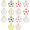 56Pcs 7 Colors Alloy Enamel Pendants FIND-SC0016-11-1