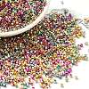 Electroplate Glass Seed Beads SEED-S042-01B-13-1