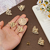 6Pcs Bees 304 Stainless Steel Lapel Pin Backs for Backpack Clothes JEWB-FH0003-11G-3
