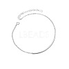 SHEGRACE Simple Fashion Rhodium Plated 925 Sterling Silver Anklet JA04A-2