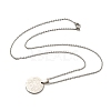 Non-Tarnish Constellation Pendant Necklaces NJEW-S422-04P-02-3