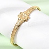 304 Stainless Steel Crystal Rhinestone Hinged Cuff Bangles for Women SA-CBA61B8-07G-3
