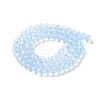 Baking Paint Transparent Glass Beads Strands DGLA-A034-J6MM-D01-2