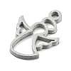 Laser Cut 304 Stainless Steel Charms STAS-G323-04P-2