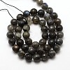 Natural Labradorite Round Bead Strands G-E251-32-8mm-3