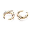 Brass Micro Pave Clear Cubic Zirconia Charms KK-Q764-011-3